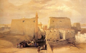 Grand entrance to Temple Luxor 1838